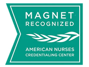 The badge for Magnet recognition under the American Nurses Credentialing Center.