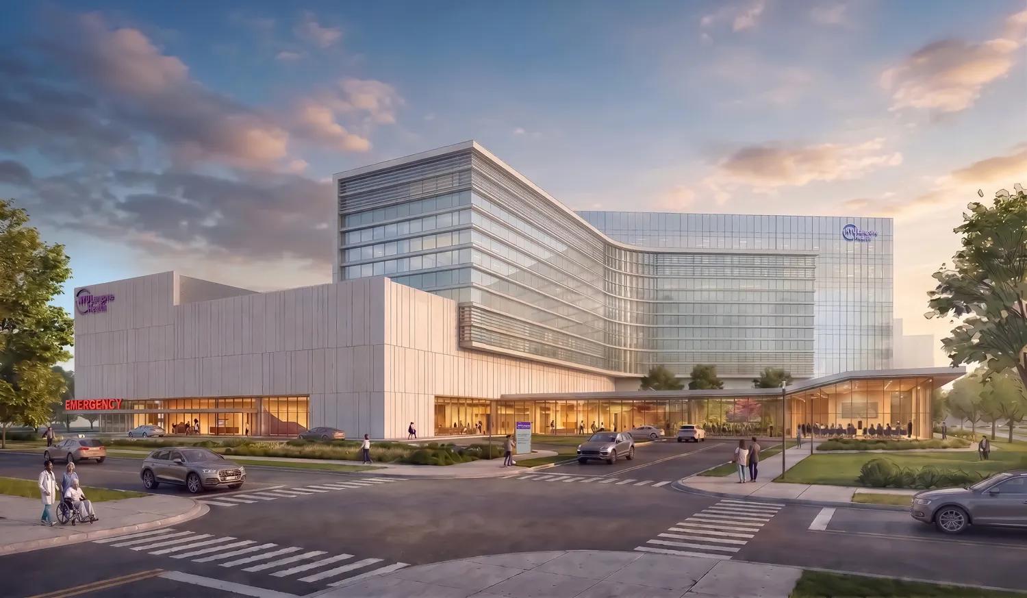 Rendering of the planned facility in Melville, N.Y.