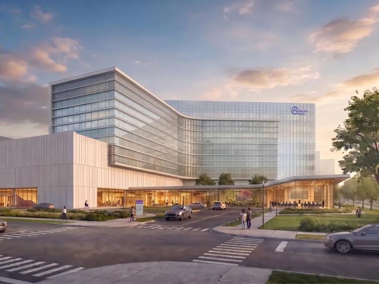 Rendering of the planned facility in Melville, N.Y.